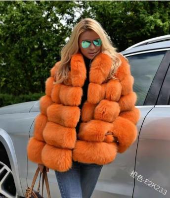 China Wholesale Spring New Women's Faux Fur Coat Women's Breathable Quilting Fox Fur Coat for sale