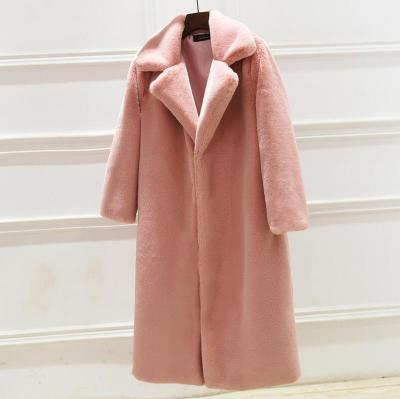 China New Fashion Viable Wholesale Ladies Spring Women Faux Fur Coats Faux Fur Jacket Woolen Coats for sale