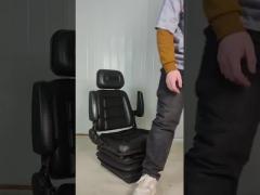 Universal Suspension Forklift Seat With Adjustable Angle Back For Forklift Tractor Excavator