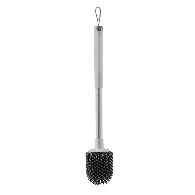 China Custom Made High Quality Bathroom Accessories Soft Toilet Cleaner Brush Viable for sale