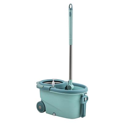 China Sustainable Wholesale High Quality Self Wringing Labor Saving Flat Broom With Bucket for sale