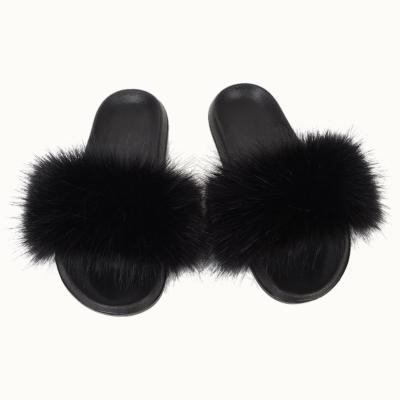 China Hot Fuzzy Slippers Women Wholesale Flip Slides Fashion Trend Transparent Slipper Sandals Fiasco for sale