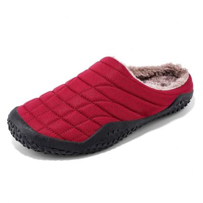 China Custom Made Plush Indoor Waterproof Plus Size Winter Cotton Warm Slippers For Men And Women Fluffy Slippers for sale