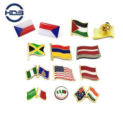 China Wholesale High Quality Europe Country Flags Badges Soft Enamel Resin Lapel Pins With Dome Epoxy Souvenir for sale