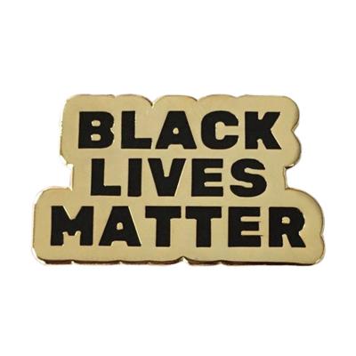 China USA Black Lives Matter Hard Enamel Metal Lapel Pin Badge for sale