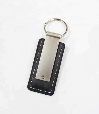 China China Eco-friendly Factory Custom Zinc Alloy Die Casting Nickel Plate Metal Housing Blank Wholesale Crafts OEM Logo Leather Key Chain for sale