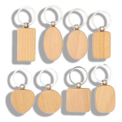 China Best OEM Olive Beech Crafts Rectangle Die Casting Dish Key Chain Souvenir Gifts Factory Wholesale Key Chain Wood for sale