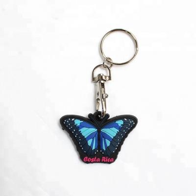 China Custom PVC Soft Rubber Mold Promotion Gift China Manufacturer Wholesale Silicon Opens Plastic 3D Laser Logo OEM Key Chain for sale