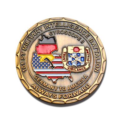 China Europe Amazon Hot Sale 3D Sword and Shield Gun Challenge Coin Customized Collectable Commemorative Coin for sale