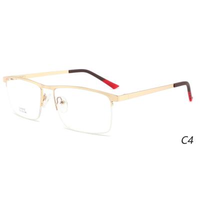 China Fashionable Classic Metal Optical Glass Half Glasses Frame Square Spectacle for Men for sale