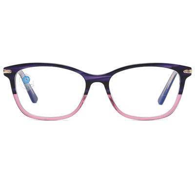 China For Frmae Optical High Quality Acetate Blue Light Blocking Glass Acetate With Metal Temples Acetate Hot Selling Eyewear for sale