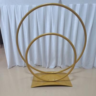 Китай New Fashion Gold Metal Flower Stand Painting Centerpieces Classic/Postmodern Wedding Decor продается