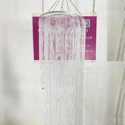 Κίνα Best Selling Modern Party Event Decoration 10 Feet Two Layers Tall Spiral Pearl Chandelier προς πώληση