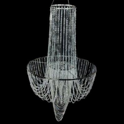 China EUROPEAN Fashion U Shape Large Plastic Wedding Crystal Bead Lampshade Chandelier à venda