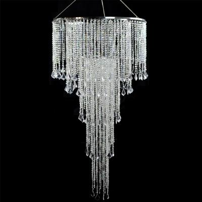 China Modern Contemporary Hot Selling Crystal Beaded Chandelier Clear Wedding Decoration en venta