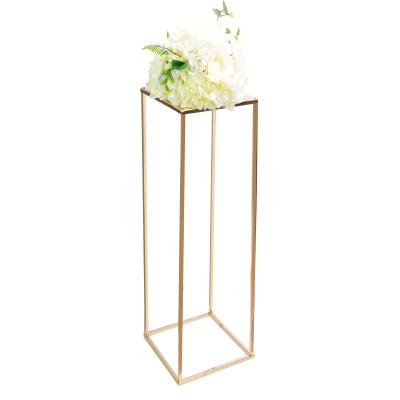 China New classic/postmodern gold metal decor wedding fashion floral stand for sale