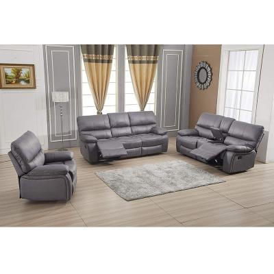 China JKY Foldable Furniture Soft Fabric Extended Sectional Sofa Set 3 Piece Manual Living Room for sale