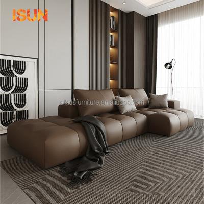 China Modern Minimalist Fabric Extended Sofa Without Technology Fabric Living Room Combination Design Italian Light Wash Luxury Sofa for sale