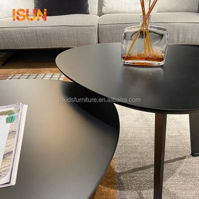 China Customized direct china coffee table modern simple minimalist creative living room manufacturer supply oval coffee table for sale