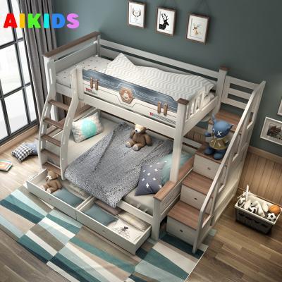 China Modern Children Bed Wooden Bunk Bed Kids Comfortable High Quality Children's Beds for sale