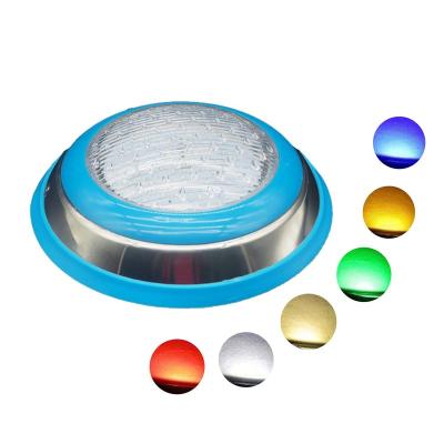 China IP68 Slightly 7mm DC12V 304 Stainless Steel 18-36W Six Pond Light Underwater Garden Pool Light Colors Bright LED for sale