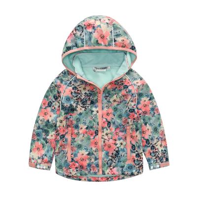 China OEM customization kids raincoat boys and girls woven softshell jacket children wears custom softshell rain jacket for sale