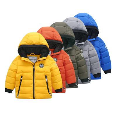 China Custom Winter Windproof Warm Zipper Bomber Outerwear Children Fashion Increase Cotton Filling Jacket for sale