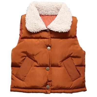 China OEM Casual Customization Winter Kids Toddler Cotton Vest Warm Light Weight Vest For Children for sale