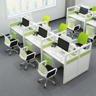 China 1pcs convertible customized modular google tiktok office workstation partition office staff table for sale