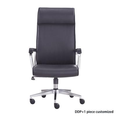 China Leather Executive Massage Furniture Computer Bank Revolving Office High-back Waiting Chair for sale