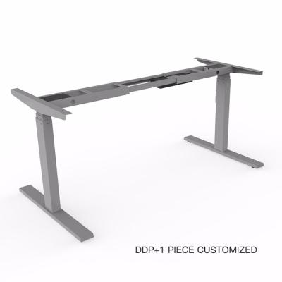 China (Size) Ergonomic Design Ergonomic Linear Dual Motor Computer Adjustable High Quality German Stocked Electric Desk for sale