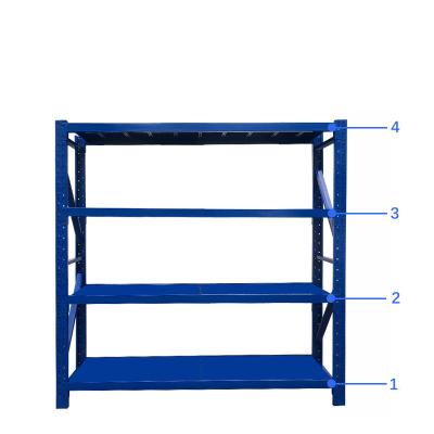 China Warehouse Goods Storage Google Stacking Shelf Tiktok Metal Wholesale Ddp One Piece Customized Shelf Warehouse Rack Light Steel weak power for sale