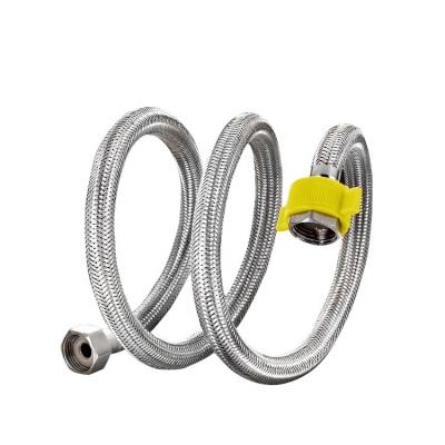 China Modern 304 Stainless Steel Metal Flexible Braided Hose For Wash Basins Inlet Hose Water Pipe for sale