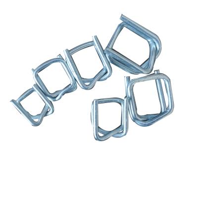 China Safe Hot Selling Phosphated Steel Wire Buckles For Polyester Packaging Strap for sale