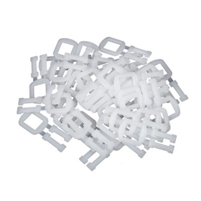 China White Plastic Clip Manual Packing Buckle For PP Strap And High Quality Carton Packing for sale