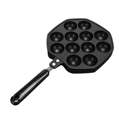 China Viable Non-Stick Bubble Aluminum Alloy Waffle Maker Octopus Balls Frying Takoyaki Pan for sale