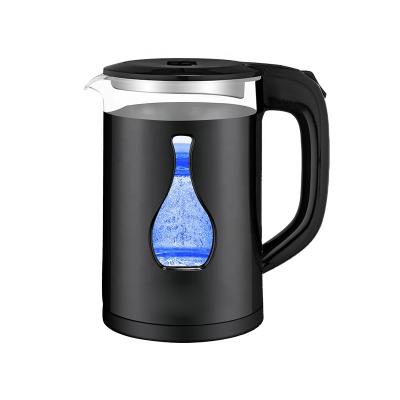 China 360 Degree Rotation Home Appliances Low Automatic Power Off Water Heater Double Layer Electric Kettle 2L for sale