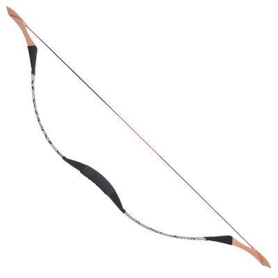 China Durable Wholesale Python Traditional Archery Long Bow Medieval Hunting Wooden Bow for sale