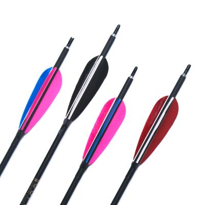 China Durable Mixed Carbon Compound Bow 7.8mm Hunting Real Carbon Feather Arrow For Recurve Bow for sale