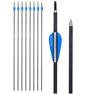 China Durable 81.5cm OD 6mm Carbon Mixed Practice Target Carbon Arrows For Archery Recurve Bow for sale