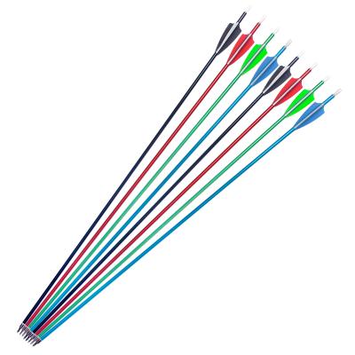 China Professional Durable 7.6 Mm Archery Aluminum Practice Target Arrows Aluminum Arrow For Sale for sale