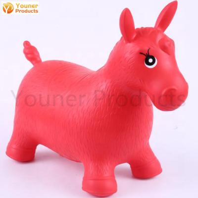 China EN71 Inflatable Toy Phthalate Free Hopper Bouncer Horse Kids Jumping Animal Inflatable Bouncing Animal Toys for sale