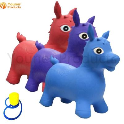 China Toy Factory Inflatable PVC Hopper Skippy Jumping Animal Bouncing Horse for sale