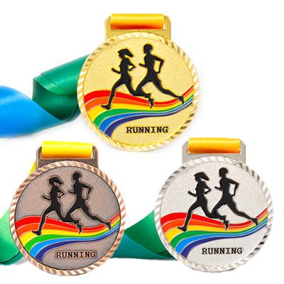 China Nonprofit Organizations China Metal Medals Sports Running Gold Medal Sports Custom Championship Medals High Quality for sale