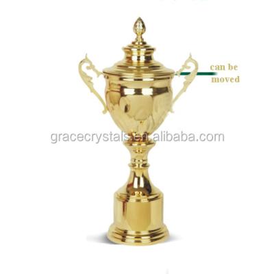 China Europe Elecoplating High End Gold Plated Metal Trophy for sale