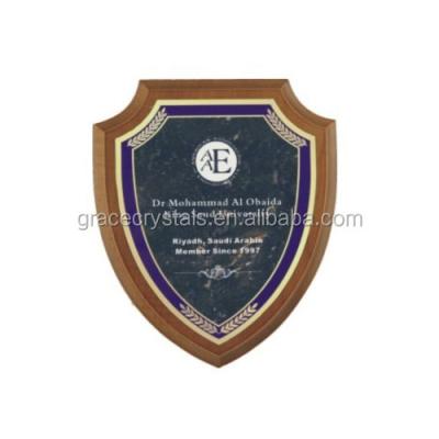 China Europe military award shield wooden plaque for sale