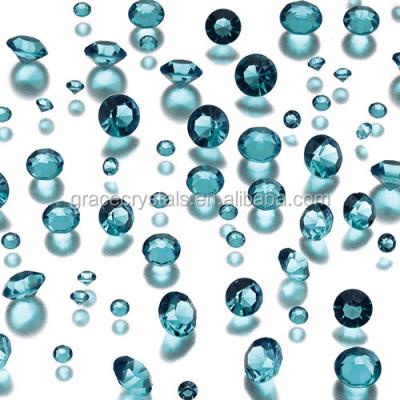 China Easy Wedding Party Decoration Acrylic Diamond Light Blue Confetti for sale