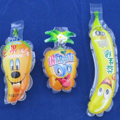 China Safety 150ml Blueberry Juice Jelly Drink Expansion Plastic Bag for sale