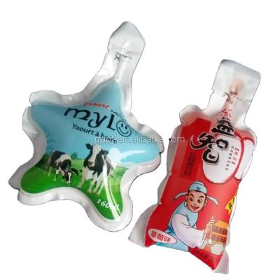 China Beverage Ice Pop Packaging Customized Logo Flexible Water &juice Bottle Bag for sale