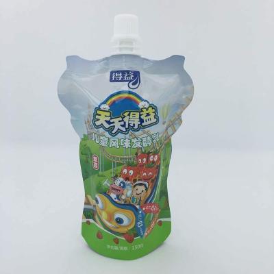 China Aseptic Stand 150ml Spout Pouch For Yogurt for sale